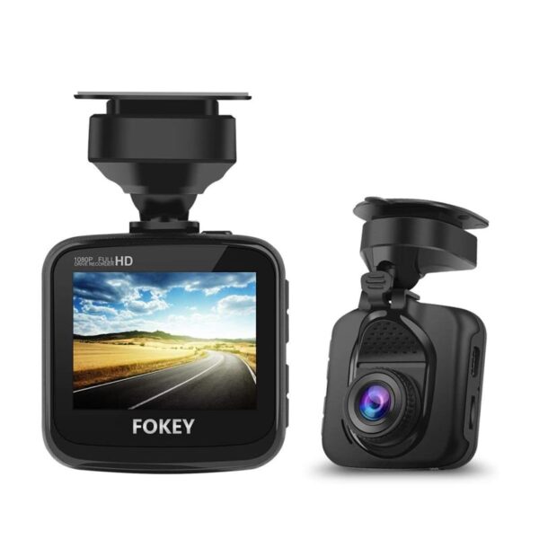 1080P FHD DVR Car Dashboard Camera Recorder with 170° Wide Angle Lens In Silver