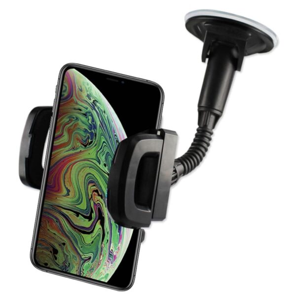 Reiko Universal Suction Cup Car Window Phone Holder in Black
