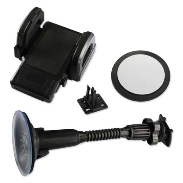 Reiko Universal Suction Cup Car Window Phone Holder in Black