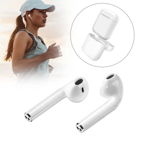 Wireless Headset Bluetooth 5.0 Headphones Stereo Twin Earbuds I9s-tws In White
